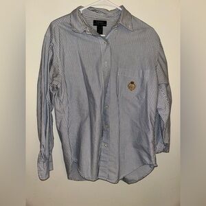 Navy Pinstripe Shirt